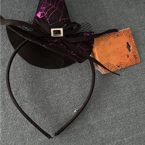 Purple and Black Witch Hat Headband